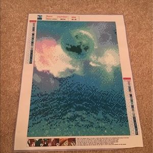 Set of 3 moons paintings